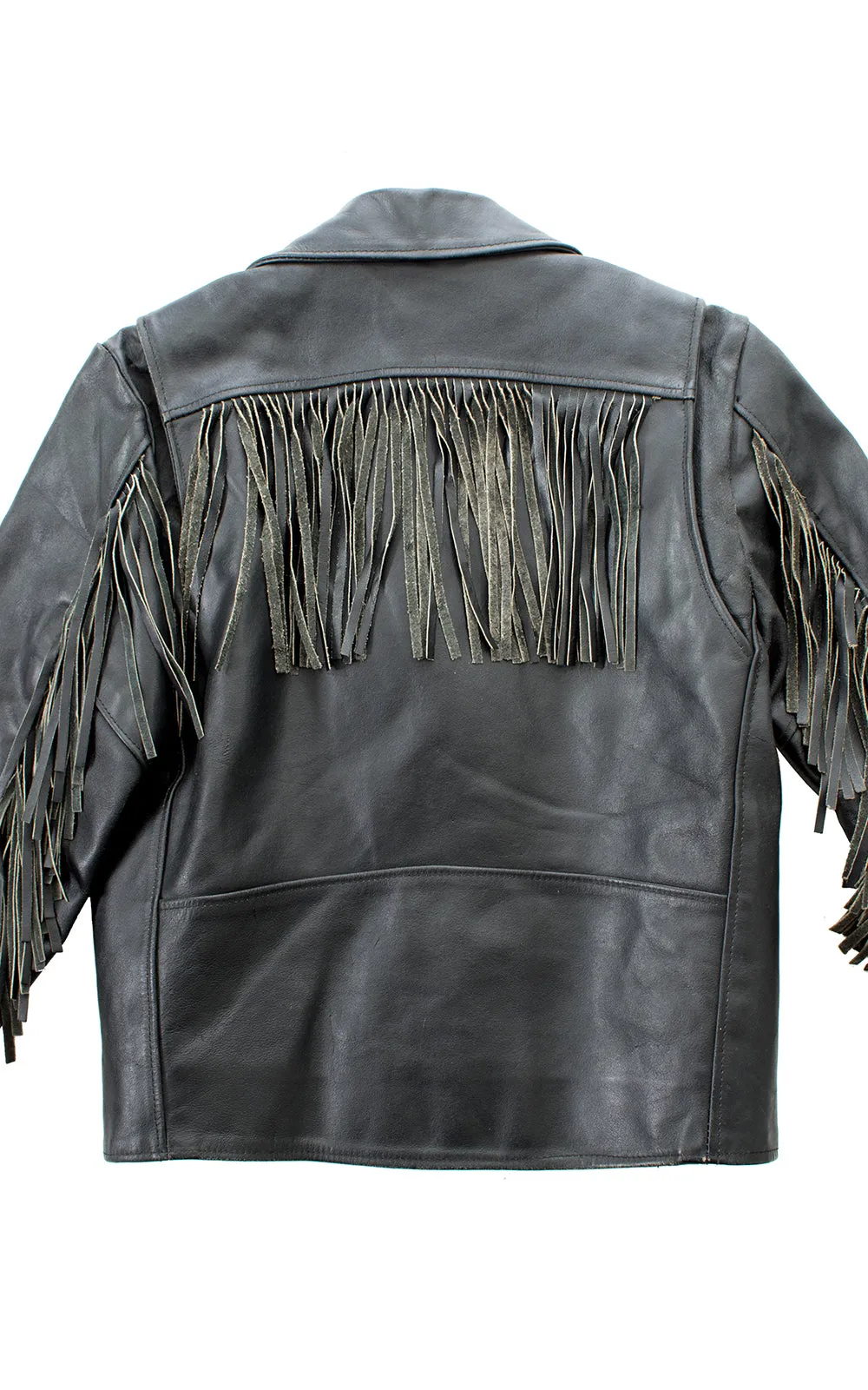 1980s 1990s Fringe Leather Moto Jacket | medium
