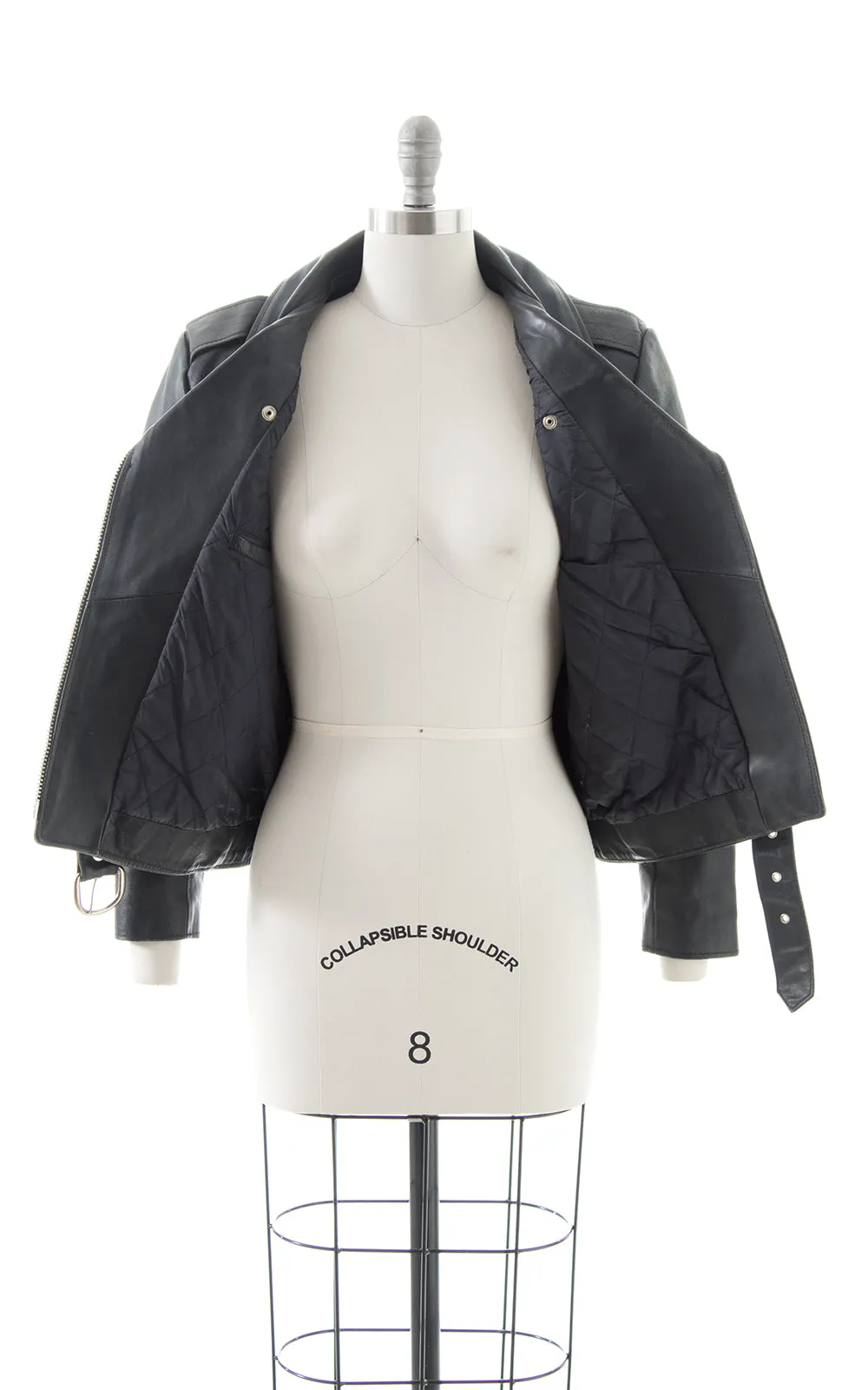 1980s 1990s Fringe Leather Moto Jacket | medium