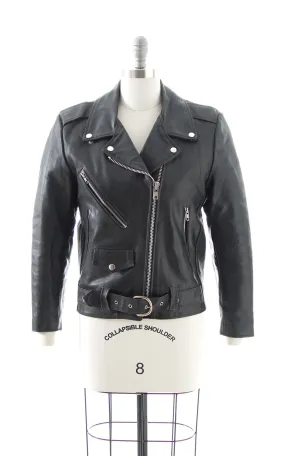1980s 1990s Fringe Leather Moto Jacket | medium