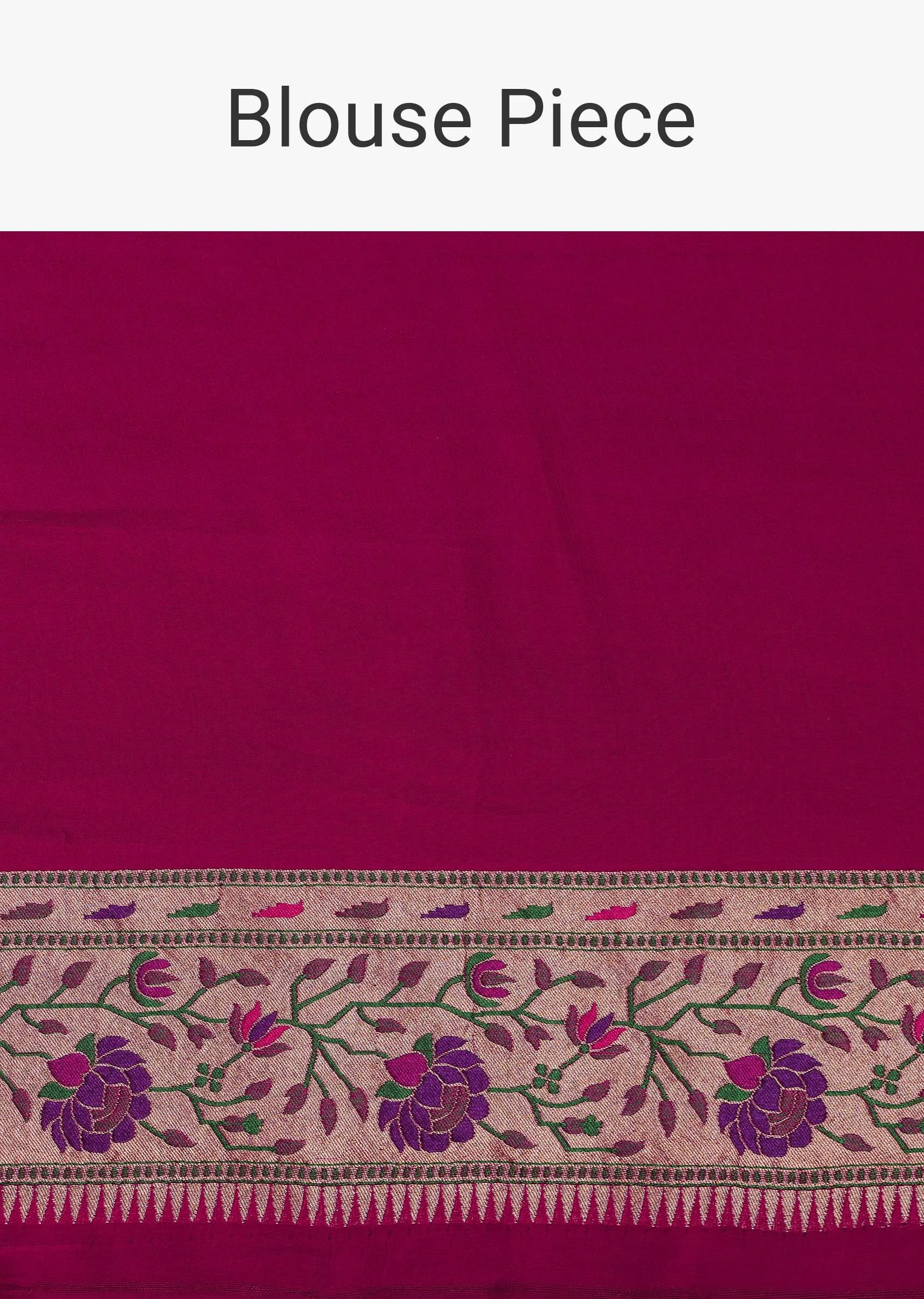 Azalea Pink Saree In Georgette With Banarasi Zari With Meena Work Border And An Unstitched Blouse