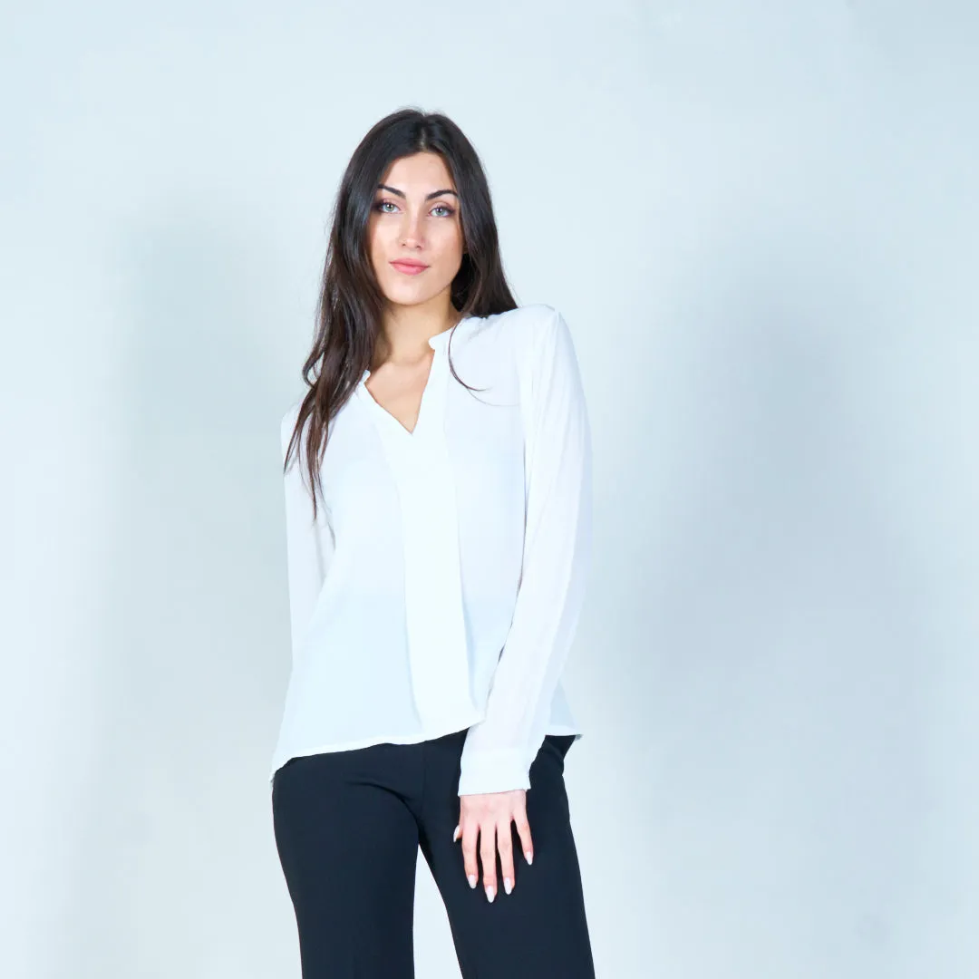 Chiffon open-collar blouse wholesale