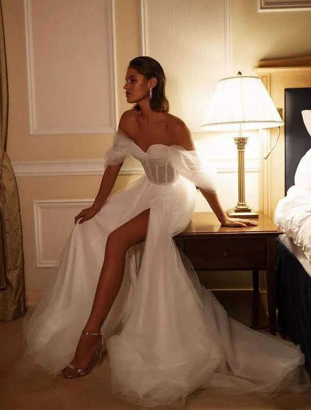 Cohosh White Wedding Dress