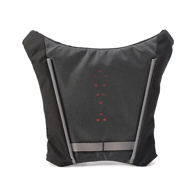 Cycling Vest Outdoor Warning LED Light Safety Jacket Single Signal Reflective