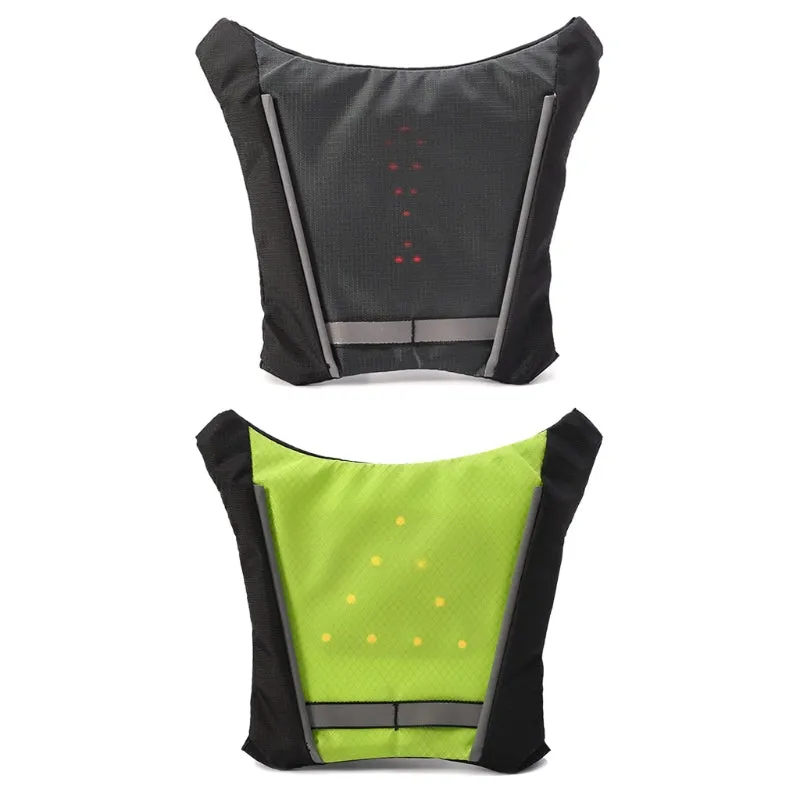 Cycling Vest Outdoor Warning LED Light Safety Jacket Single Signal Reflective