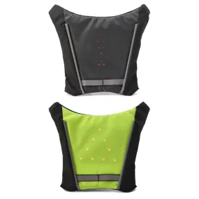 Cycling Vest Outdoor Warning LED Light Safety Jacket Single Signal Reflective