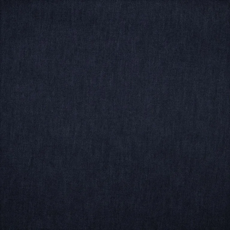 Dark Plain Chambray Denim Fabric