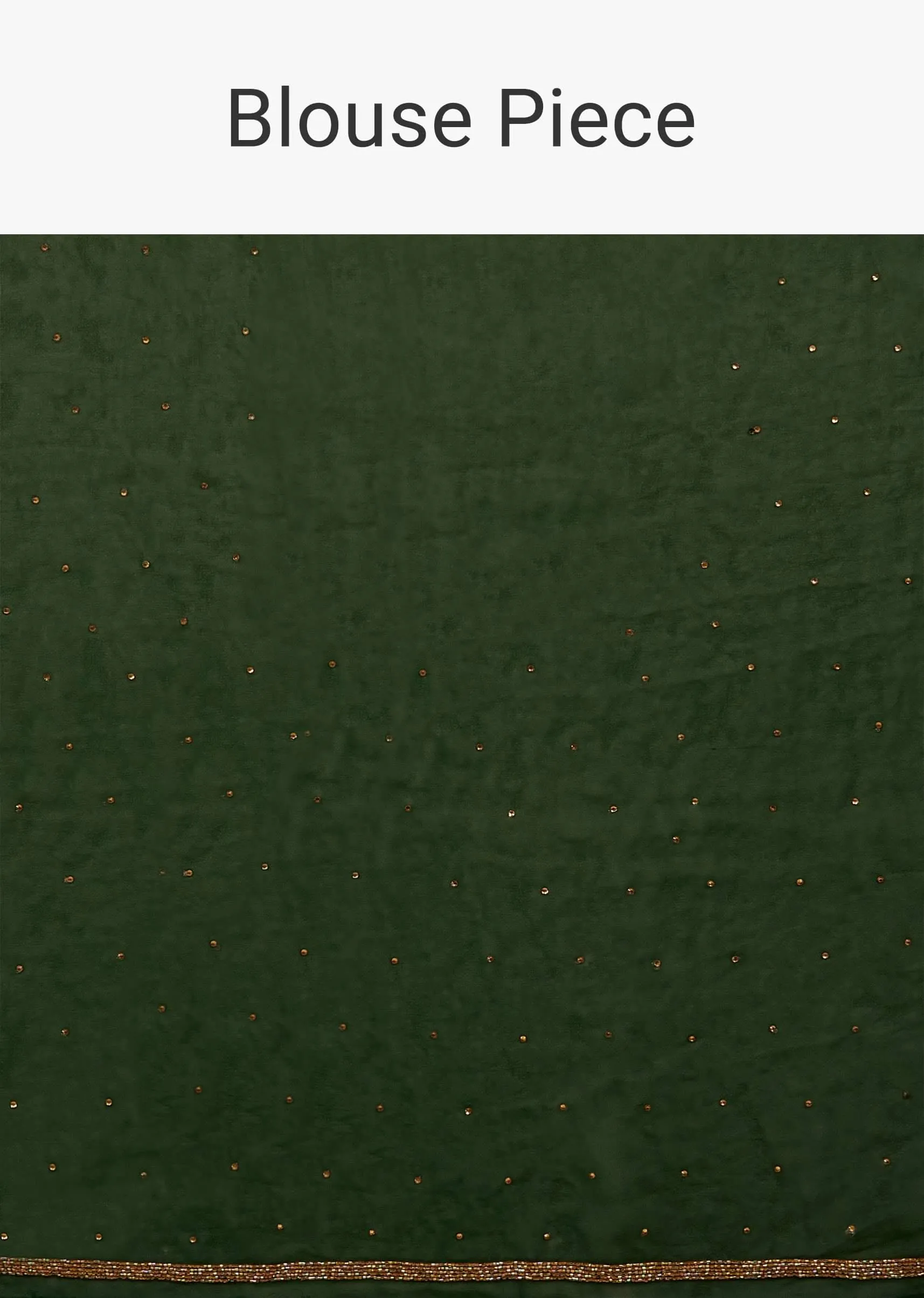 Deep Green Saree Kashmiri Embroidered In Georgette