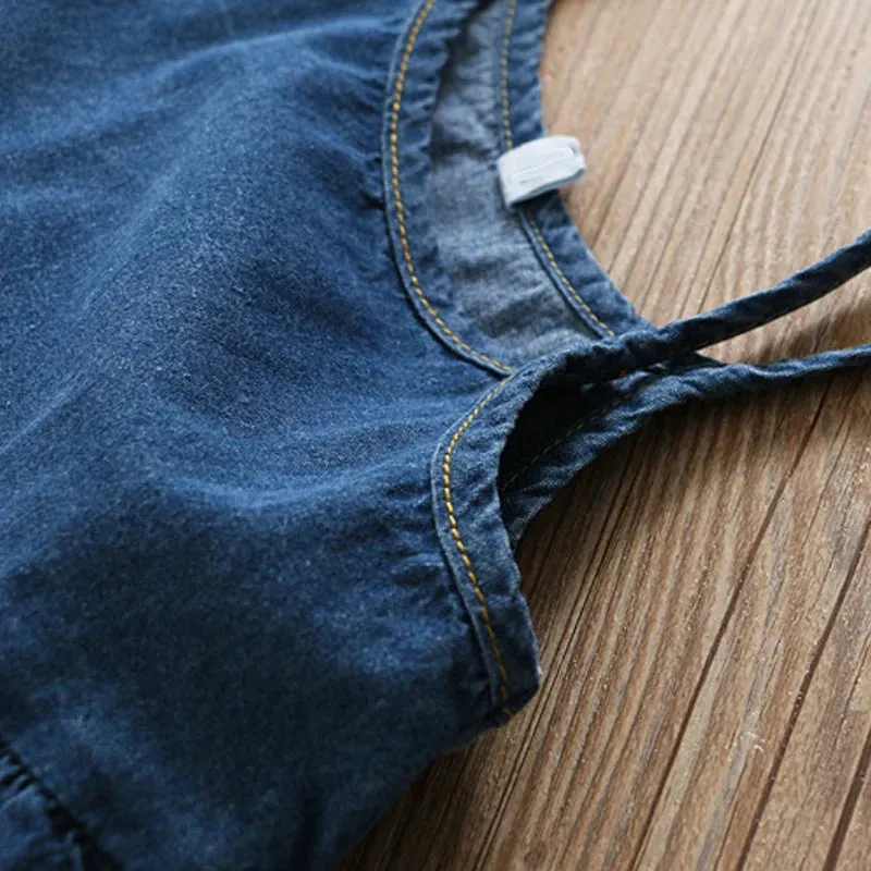Denim Wide Leg Set