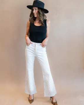 Hannah High-Rise Stripe Flare