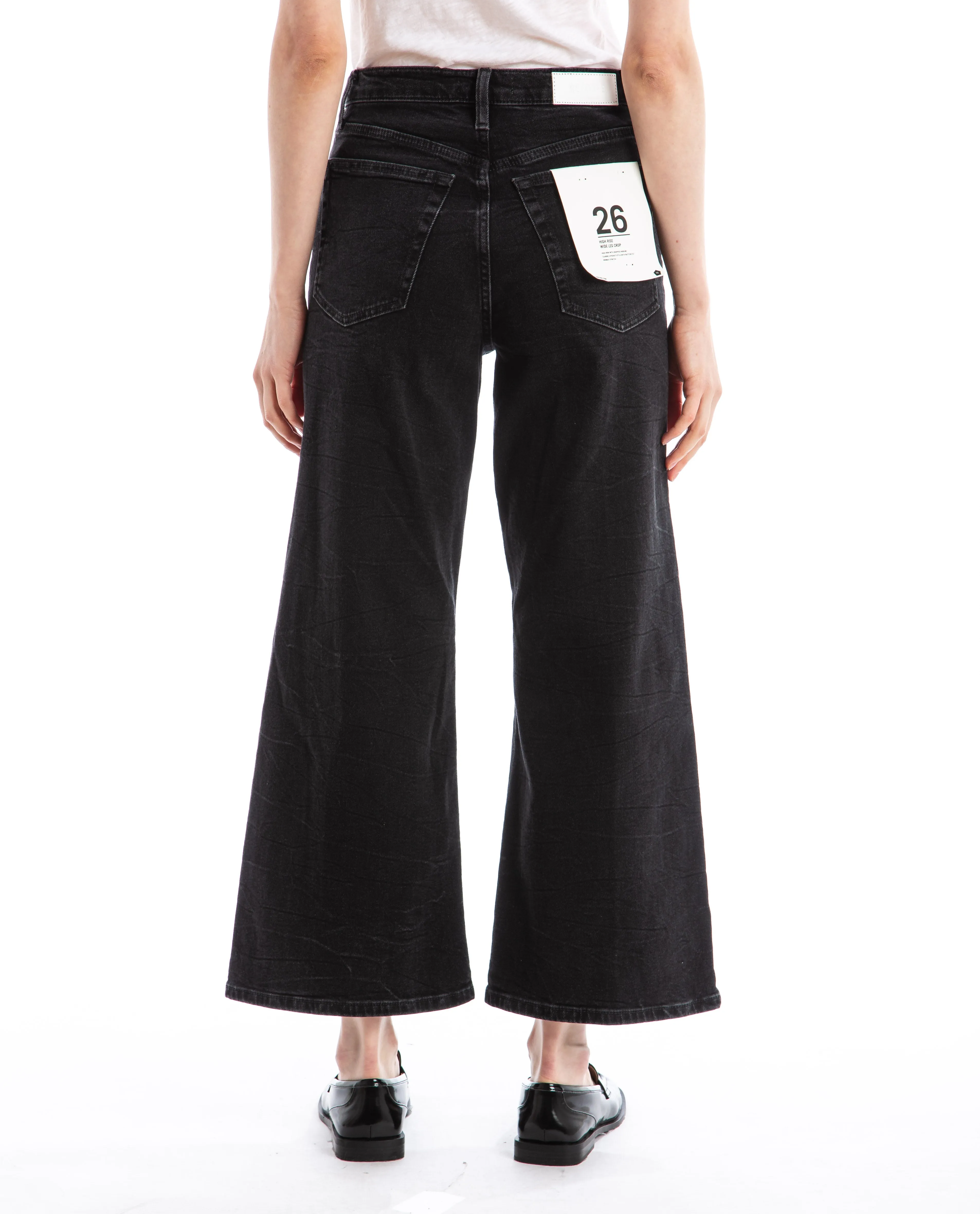 High Rise Wide Leg Crop
