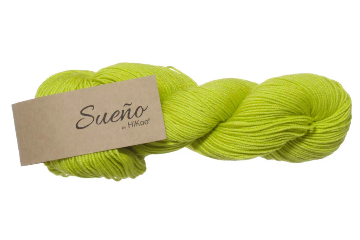 HiKoo Sueno Yarn - 1190 - Chartreuse