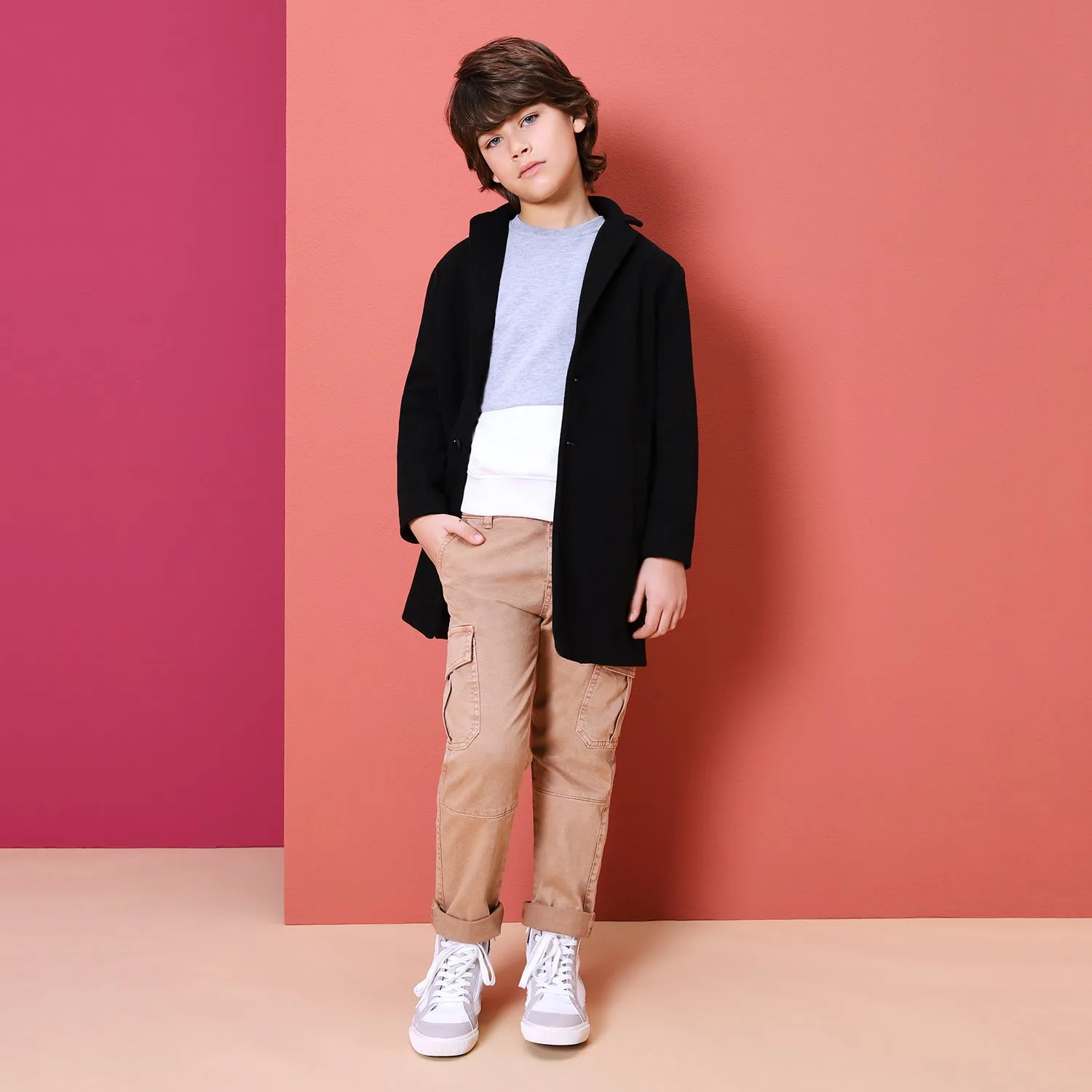 IMPERIAL Soft Patchwork Sweatshirt