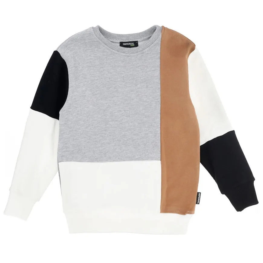IMPERIAL Soft Patchwork Sweatshirt