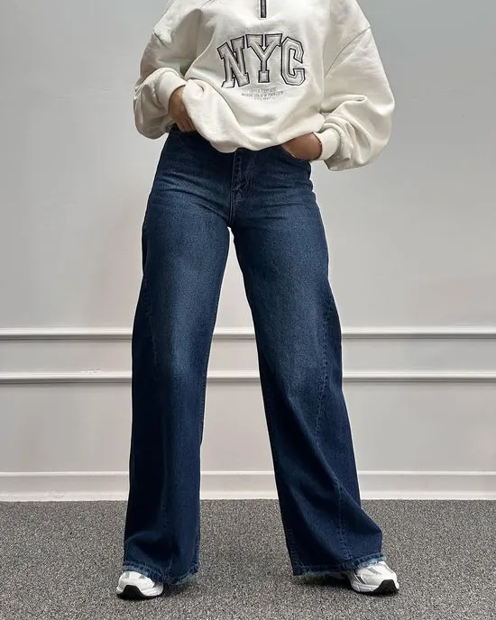 J # 01 Chakoor Wide Leg Jeans For Woman