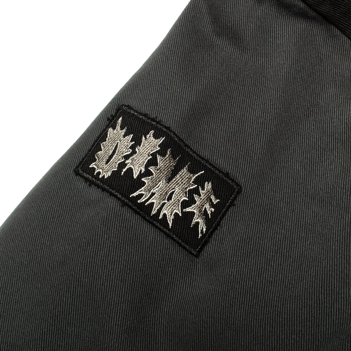 Panel Denim Hooded Bomber