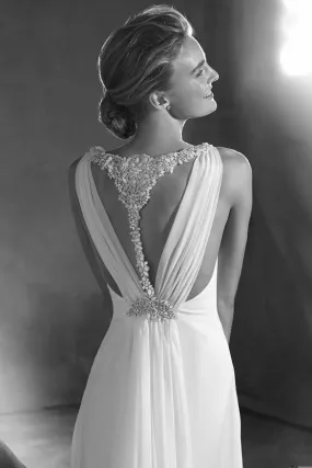 Silk Chiffon Cowl Dress