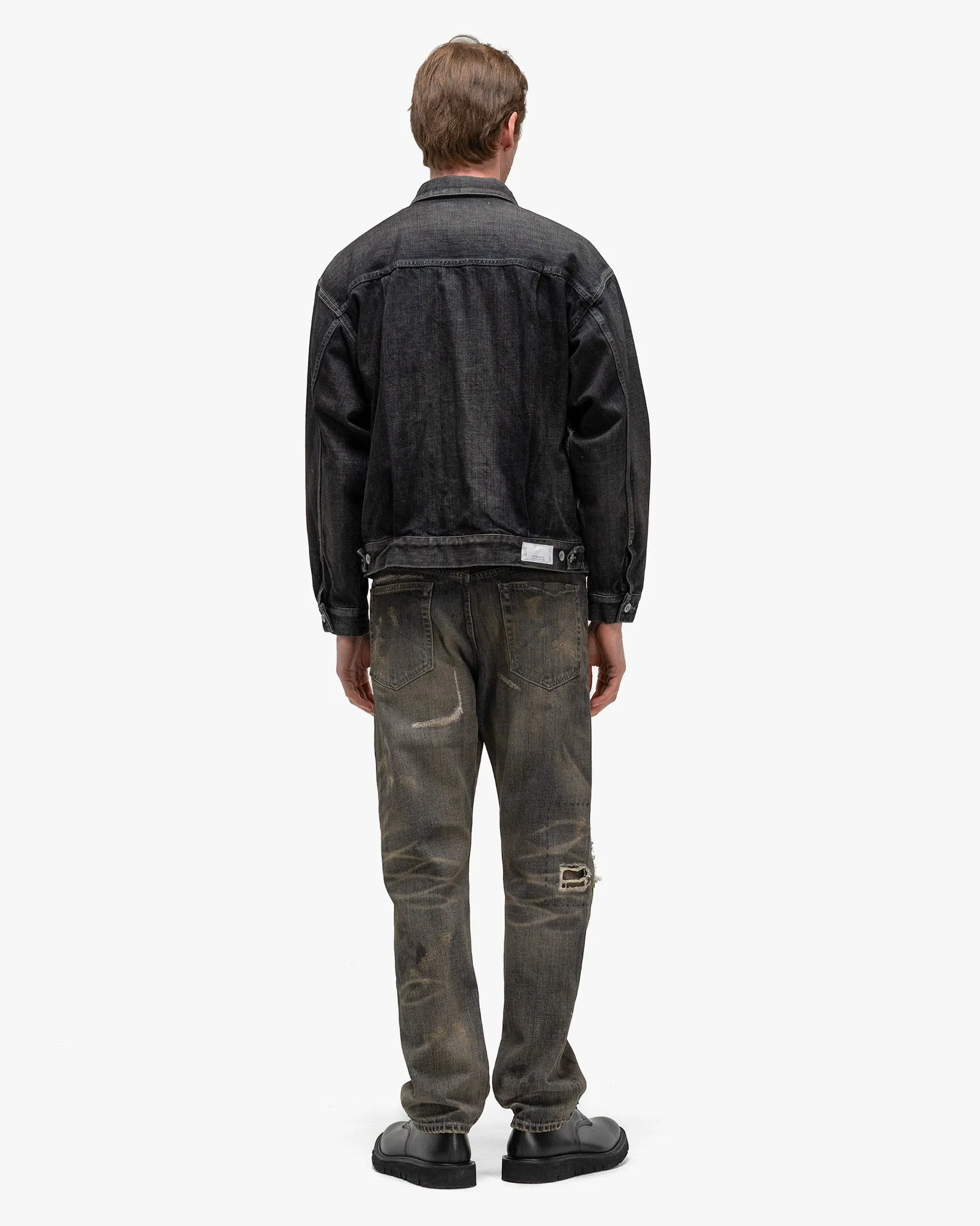 Washed Denim Type-2 Jacket Black