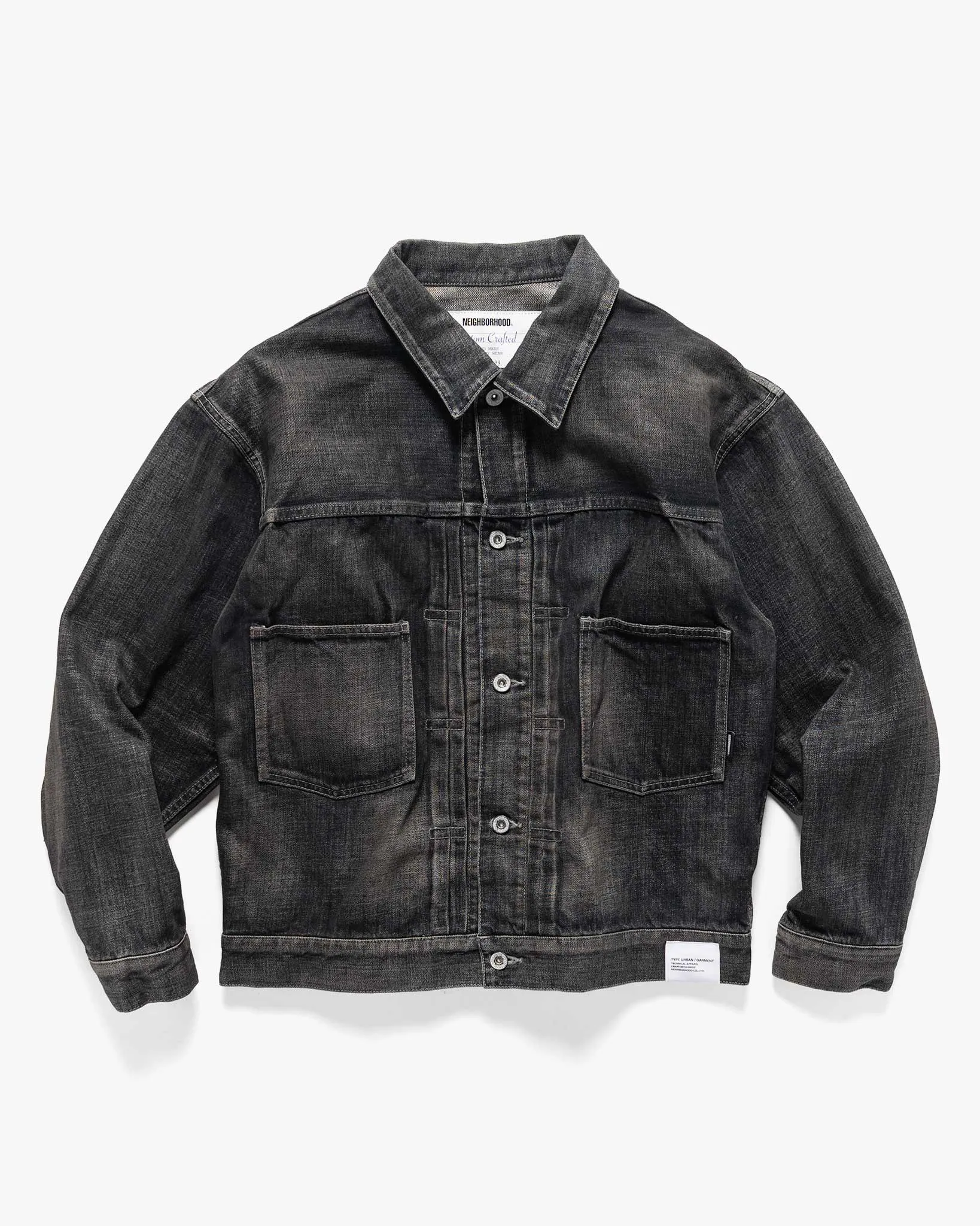 Washed Denim Type-2 Jacket Black