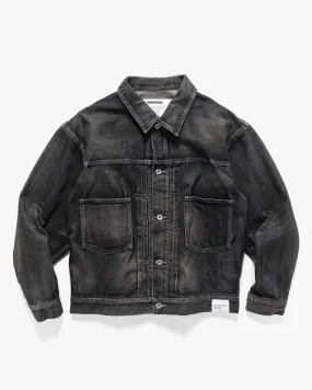 Washed Denim Type-2 Jacket Black
