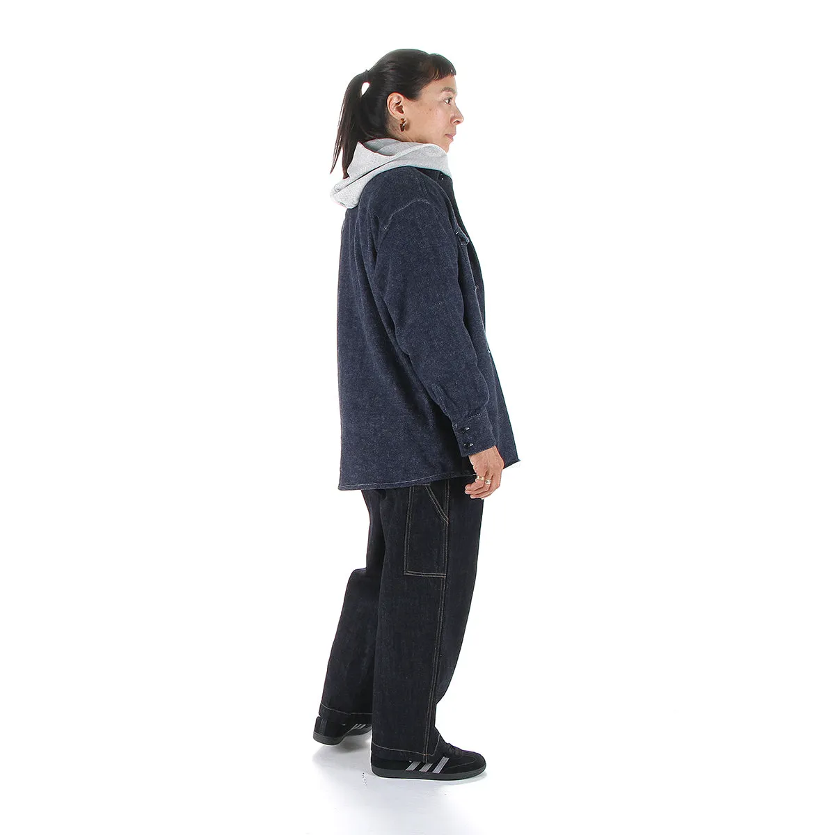 Women's Brushed Denim Shirt Jacket