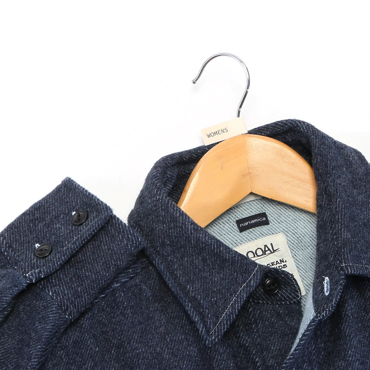 Women's Brushed Denim Shirt Jacket